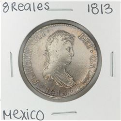 1813 Mo Mexico 8 Reales Silver Coin