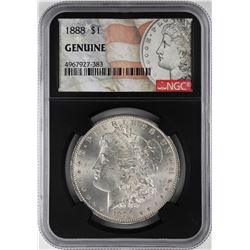 1888 $1 Morgan Silver Dollar Coin NGC Genuine