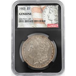 1903 $1 Morgan Silver Dollar Coin NGC Genuine