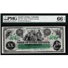 Image 1 : 1872 $20 State of South Carolina Revenue Bond Obsolete Note PMG Gem Uncirculated 66EPQ