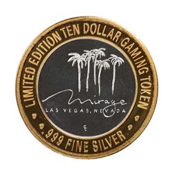 .999 Silver Mirage Las Vegas Nevada $10 Casino Limited Edition Gaming Token