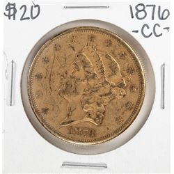 1876-CC $20 Liberty Head Double Eagle Gold Coin