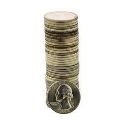 Roll of (40) Brilliant Uncirculated 1948 Washington Quarter Coins