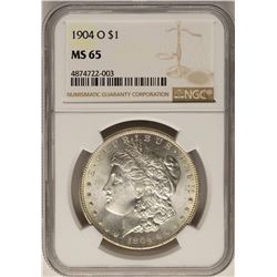 1904-O $1 Morgan Silver Dollar Coin NGC MS65