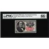 Image 1 : 1874 25 Cent Fifth Issue Fractional Currency Note Fr.1308 PMG Choice Uncirculated 66EPQ