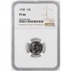 1958 Proof Roosevelt Dime Coin NGC PF66