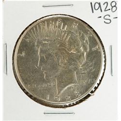 1928-S $1 Peace Silver Dollar Coin