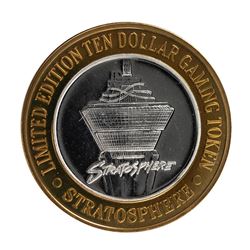 .999 Silver Stratosphere Las Vegas, Nevada $10 Casino Limited Edition Gaming Token