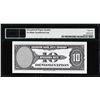 Image 2 : 1929 10 Unit American Bank Note Co. "Test Note" PMG Gem Uncirculated 65EPQ