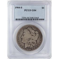 1904-S $1 Morgan Silver Dollar Coin PCGS G04