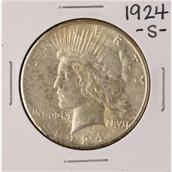 1924-S $1 Peace Silver Dollar Coin