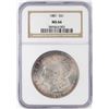 Image 1 : 1881 $1 Morgan Silver Dollar Coin NGC MS66