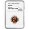 Image 1 : 1970-S Small Date Proof Lincoln Cent Coin NGC PF65RD