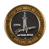 Image 2 : .999 Silver Stratosphere Las Vegas, NV $10 Casino Limited Edition Gaming Token