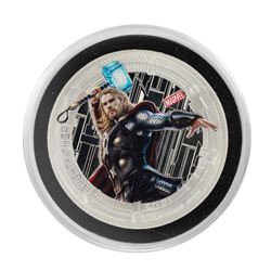 2015 Niue $2 Proof Avengers Age of Ultron Thor Silver Coin