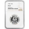 Image 1 : 1954 Proof Washington Quarter Coin NGC PF67