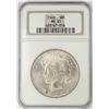 Image 1 : 1923 $1 Peace Silver Dollar Coin NGC MS65