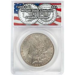 1898-O $1 Morgan Silver Dollar Coin ANACS Certified Genuine