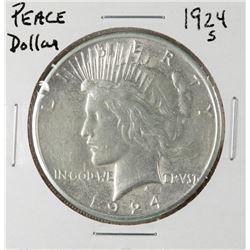 1924-S $1 Peace Silver Dollar Coin