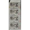 Image 1 : Uncut Sheet of (4) State of Louisiana Baby Bond Obsolete Notes