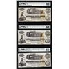 Image 1 : (3) Consecutive 1862 $100 Confederate States of America Notes PMG Ch. Uncirculated 63EPQ