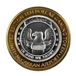 .999 Silver McCarran International Airport Las Vegas, NV $10 Limited Gaming Token