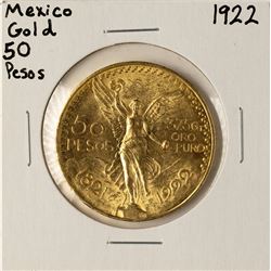 1922 Mexico 50 Pesos Gold Coin