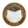 Image 1 : .999 Fine Silver Mirage Las Vegas, Nevada $10 Limited Edition Gaming Token
