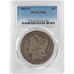 1893-S $1 Morgan Silver Dollar Coin PCGS G04