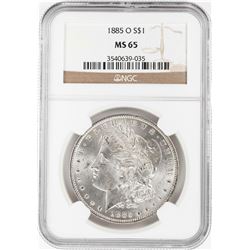 1885-O $1 Morgan Silver Dollar Coin NGC MS65