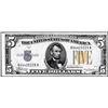 Image 1 : 1934A $5 North Africa WWII Emergency Issue Silver Certificate Note