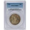 Image 1 : 1944 Walking Liberty Half Dollar Coin PCGS MS64 Nice Toning