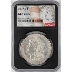 1897-S $1 Morgan Silver Dollar Coin NGC Genuine