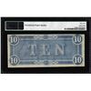 Image 2 : 1864 $10 Confederate States of America Note T-68 PMG Uncirculated 62EPQ