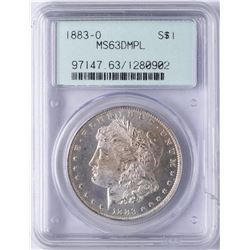 1883-O $1 Morgan Silver Dollar Coin PCGS MS63DMPL