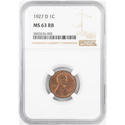 1927-D Lincoln Wheat Cent Coin NGC MS63RB