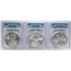 Image 1 : Lot of 2009-2011 $1 American Silver Eagle Coins PCGS MS69