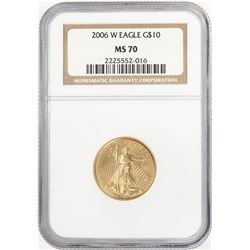 2006-W $10 American Gold Eagle Coin NGC MS70