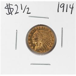 1914 $2 1/2 Indian Head Quarter Eagle Gold Coin