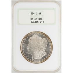 1884-O $1 Morgan Silver Dollar Coin NGC MS63DPL