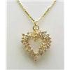 Diamond heart pendant 2Ctw Clarity I 2 