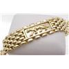 Ladys bracelet panther link 14kt yello