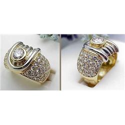 Ladys diamond ring center stone .45Ct 