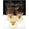 Image 1 : Three crystal water goblets standing 6