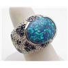 Image 1 : Ladys ring with a faux opal center sto