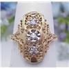 Image 1 : Ladys filigree ring with three small d