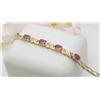 Image 1 : Ladys bracelet ruby four 7x3mm with sm