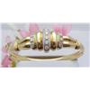 Image 1 : Vintage bangle bracelet with diamonds a