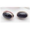 Image 1 : Earrings black onyx and sterling silver