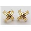 Image 1 : X Earrings 14kt yellow gold 1.2gr
